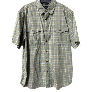 Carhartt Shirt Mens XL Relaxed Fit Rugged Flex Plaid Button Down Short Sleeve